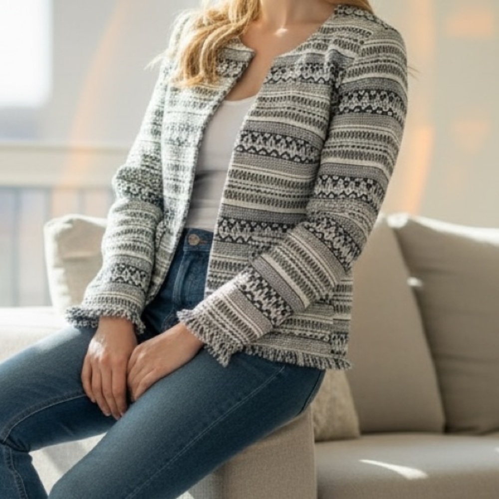 The Limited Elegant Black and Cream Jacket